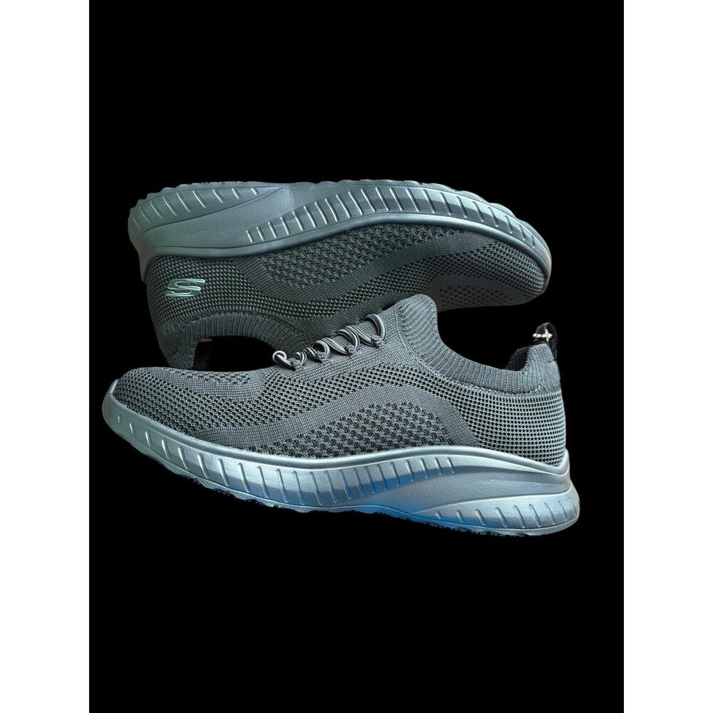 Skechers Work Emma Knit Slip Resistant Shoes Womens 7 Black Memory Foam 108284 - Picture 11 of 14